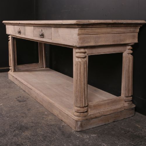 Antique French Oak Drapers Table