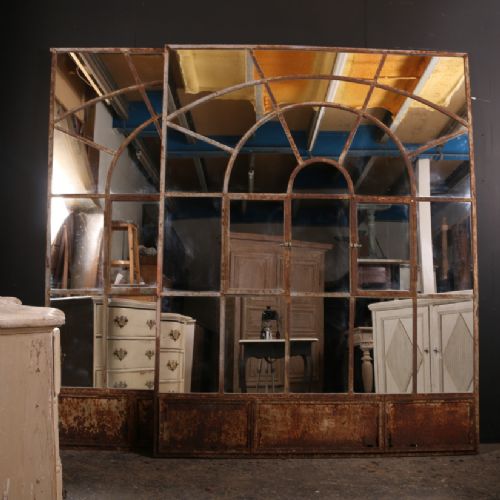 Pair of French Window Mirrors