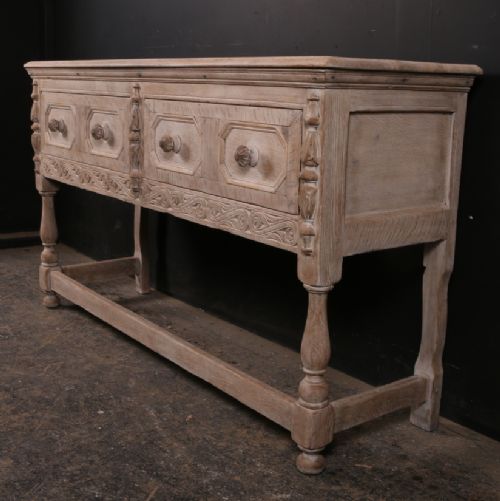 Bleached Oak Dresser Base