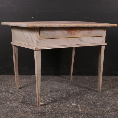 French Painted Lamp Table