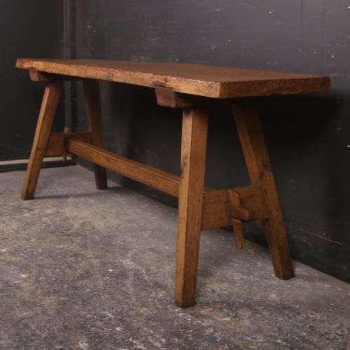 French Oak Trestle Table