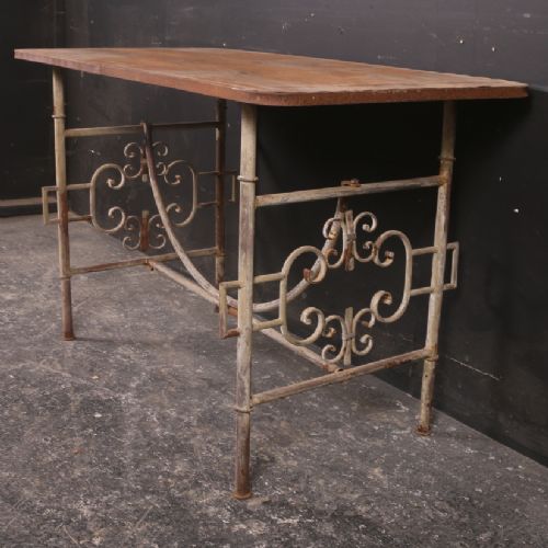 French Metal Cafe Table