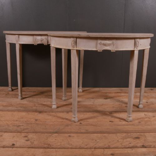 Pair of Demi Lune Console Tables
