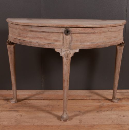 Bleached Oak Console Table