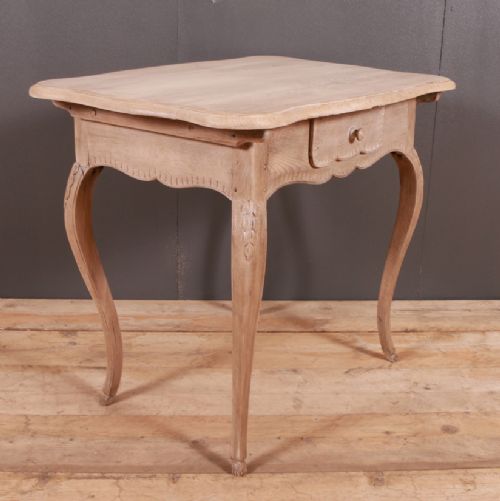 French Bleached Oak Lamp Table