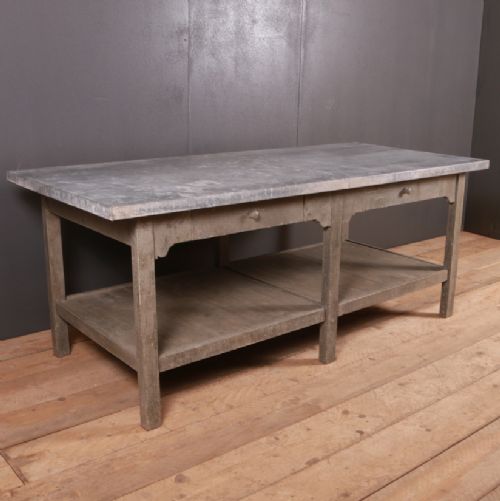 Zinc Top Florist Table