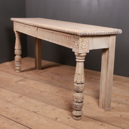 Carved Oak Console Table