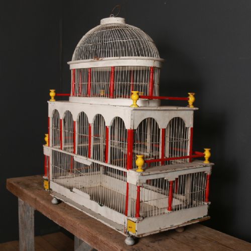Painted Bird Cage