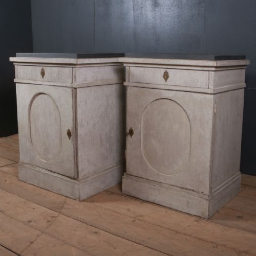 Pair of Swedish Painted Cupboards