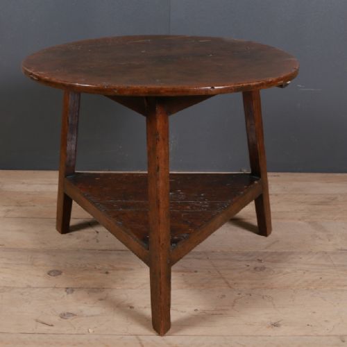 Fruitwood and Oak Cricket Table