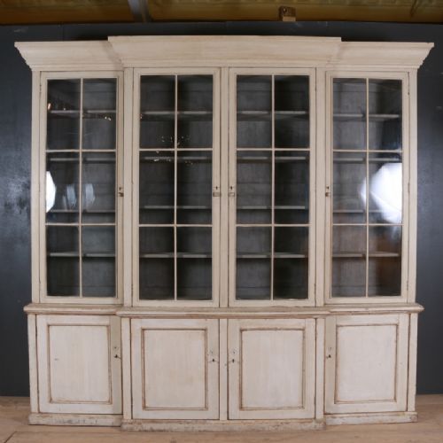18th C Original Painted Bookcase