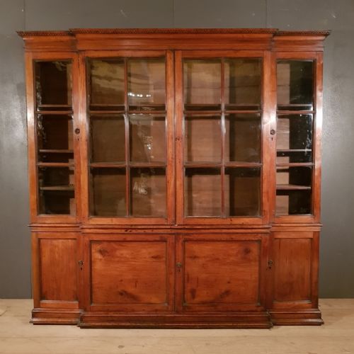 English Fruitwood Bookcase