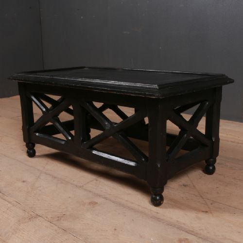 Ebonised Low Lamp Table