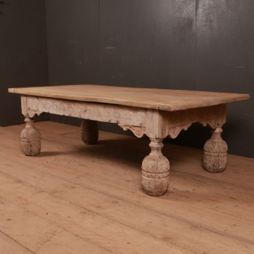 Carved Oak Coffee Table