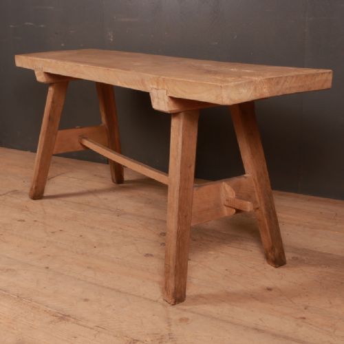 Sycamore and Oak Trestle Table