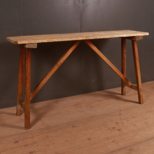 French Oak Trestle Table