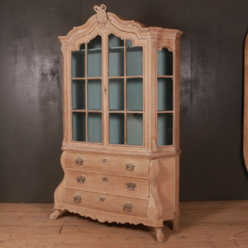 Dutch Oak Display Cupboard