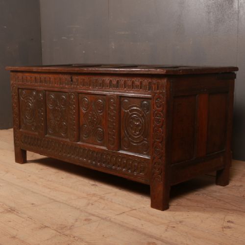 Carved Oak Coffer