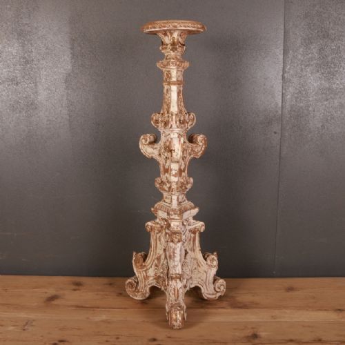 Italian Carved Torchere