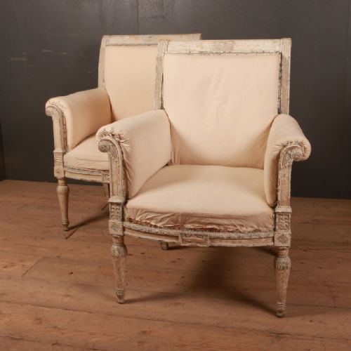 Pair of French Fauteuils