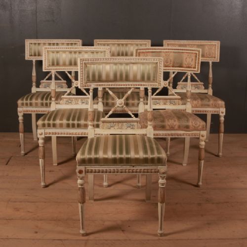 Set of Six Swedish Chairs
