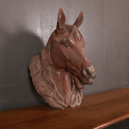 French Zinc Horse Head