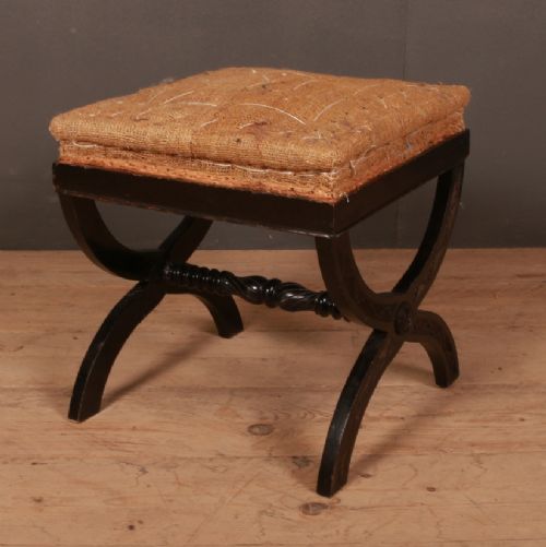 Swedish Ebonised Stool