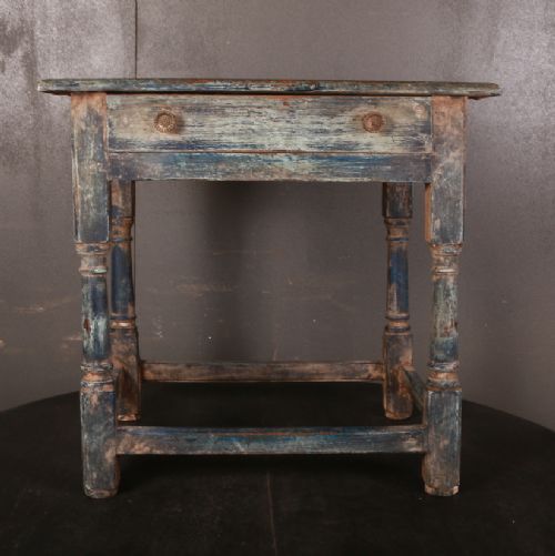 Painted Oak Lamp Table