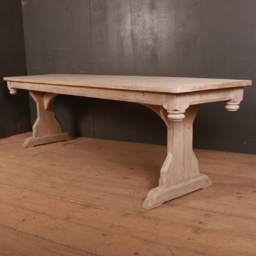 Pale Pine Trestle Table