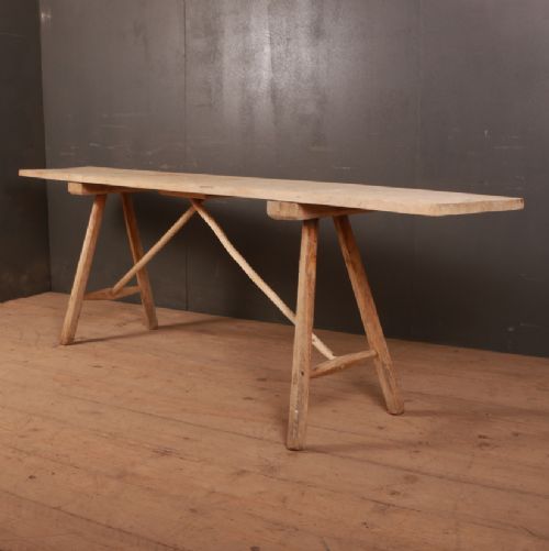 French Oak Trestle Table