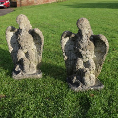 Pair of Weathered Eagles
