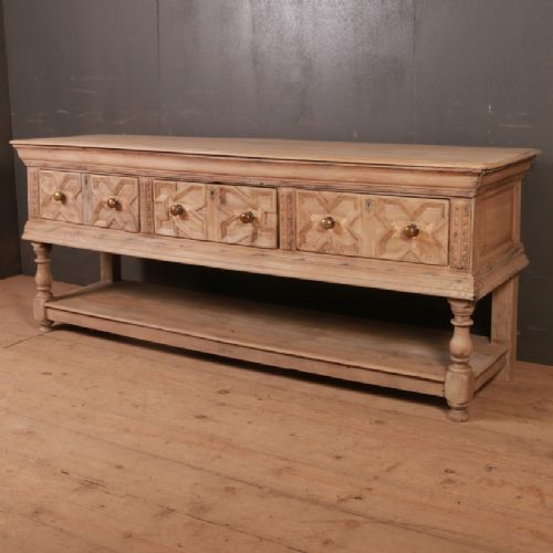 Bleached Oak Dresser Base