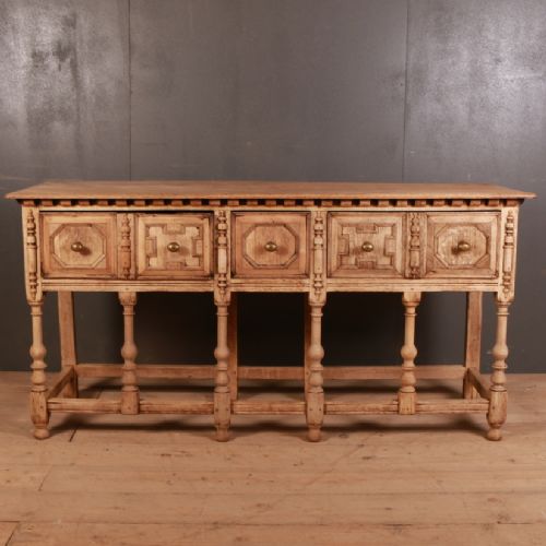 Bleached Oak Dresser Base