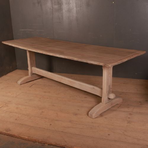 Pale Oak Trestle Table