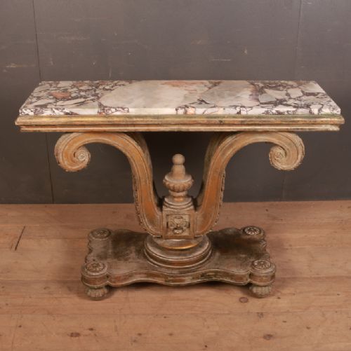 English Gilt Console Table