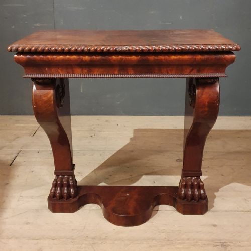 Flame Mahogany Console Table