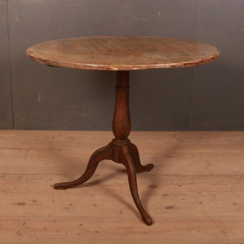 Swedish Tilt Top Lamp Table