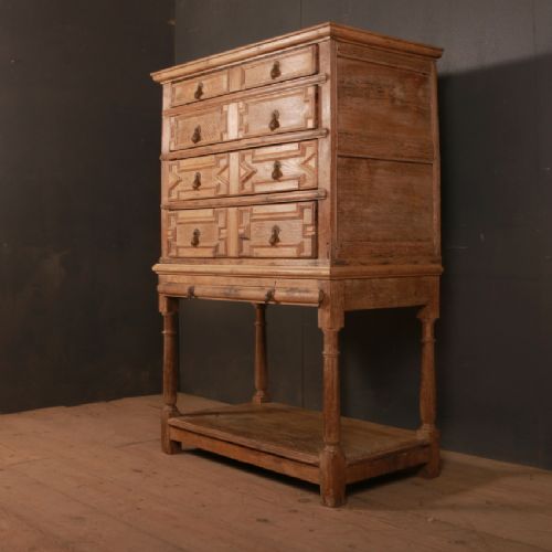 Geometric Chest of Drawers on Stand