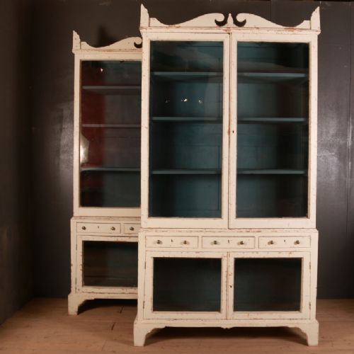 Pair of Country House Glazed Bookcases