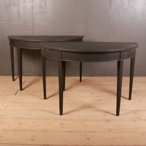 Pair of Elegant English Console Tables