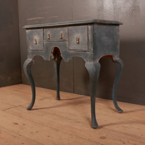 English Painted Lamp Table