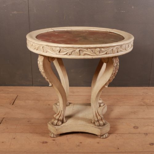 French Painted Lamp Table