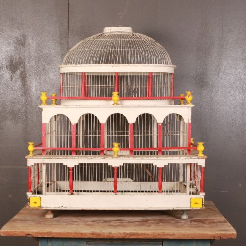 Painted Bird Cage