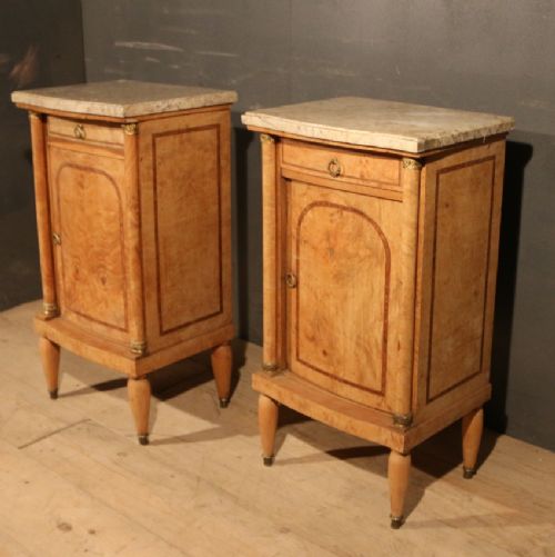 Pair of French Bedside Cupboard