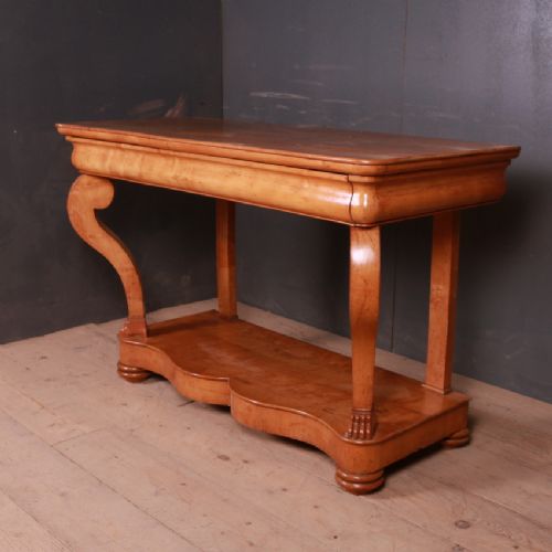 French Applewood Console Table