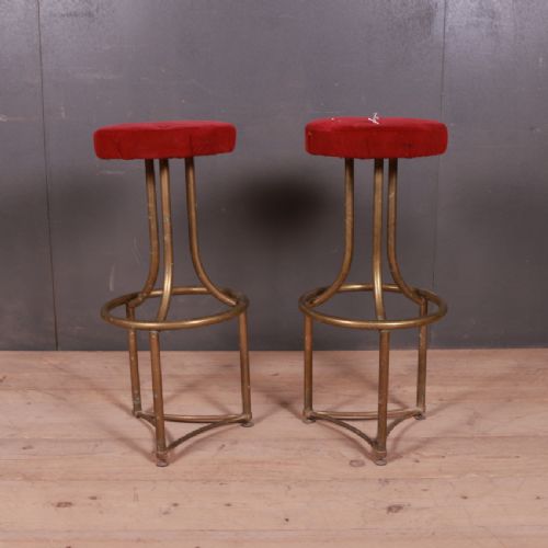 French Brass Bar Stools