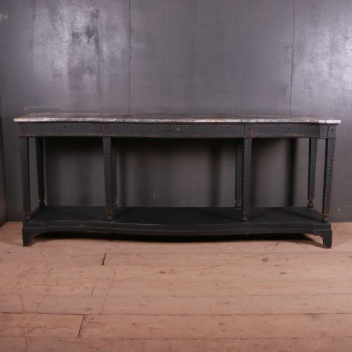 French Marble Top Console Table