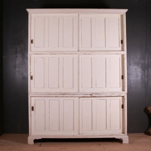 English Original Painted Housekeepers Cupboard