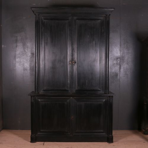 French Painted Linen Cupboard
