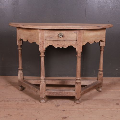 Bleached Oak Console Table
